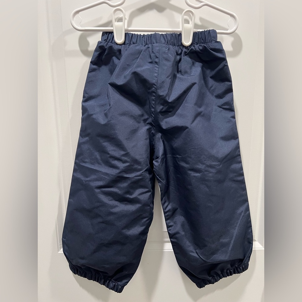 London Fog Toddler Navy Blue Elastic Rain Pants.